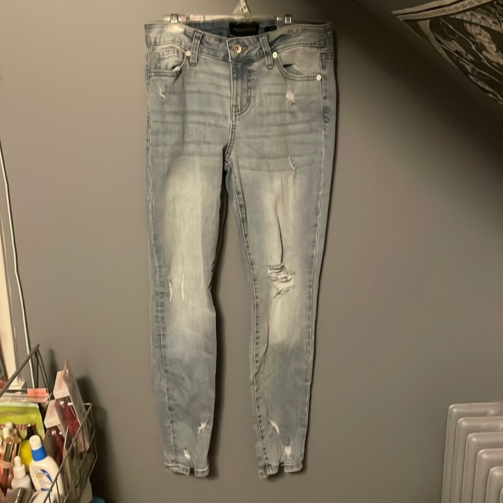 Kendall + Kylie Hi-Rise Ripped Jeans